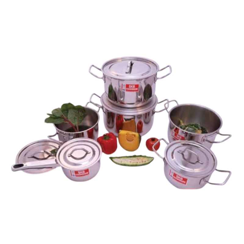 Picture of SKB SuS304 food grade stainless steel Curry Sauce Pot with SS Lid and Handle 26 cm