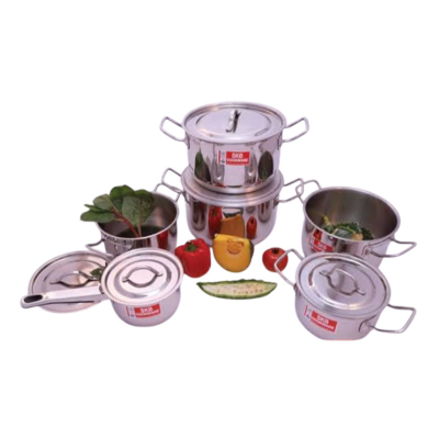 Picture of SKB SuS304 food grade stainless steel Curry Sauce Pot with SS Lid and Handle 26 cm