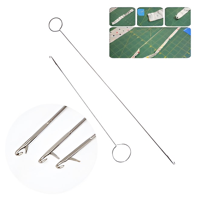 Picture of Sewing Loop Turner, Loop Turner Tool Home Sewing Sturdy Stainless Steel for Shoelaces Package Band for DIY Knitting Accessories