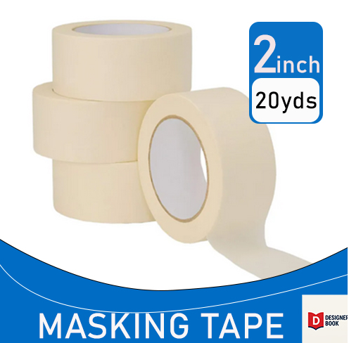 Picture of 4mm/1/2inch/1inc/2inch Masking Tape 1ps 20yards for Decorating Painting Crafting DIY Mannequin Masking Tape