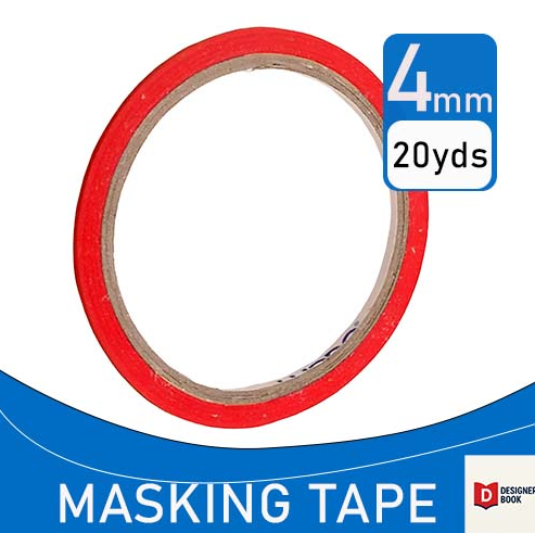 Picture of 4mm/1/2inch/1inc/2inch Masking Tape 1ps 20yards for Decorating Painting Crafting DIY Mannequin Masking Tape