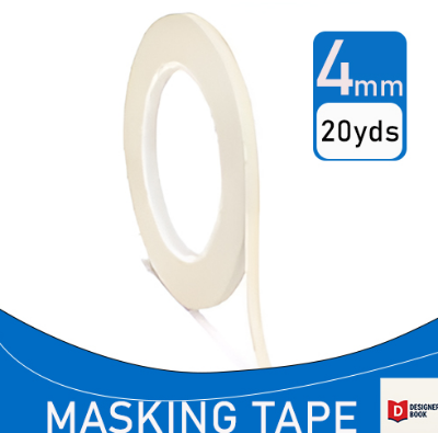 Picture of 4mm/1/2inch/1inc/2inch Masking Tape 1ps 20yards for Decorating Painting Crafting DIY Mannequin Masking Tape