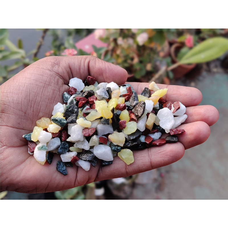 5 Color Mix Stone - 200 Pack of Natural 5 Color Mix (Red, Black, White ...