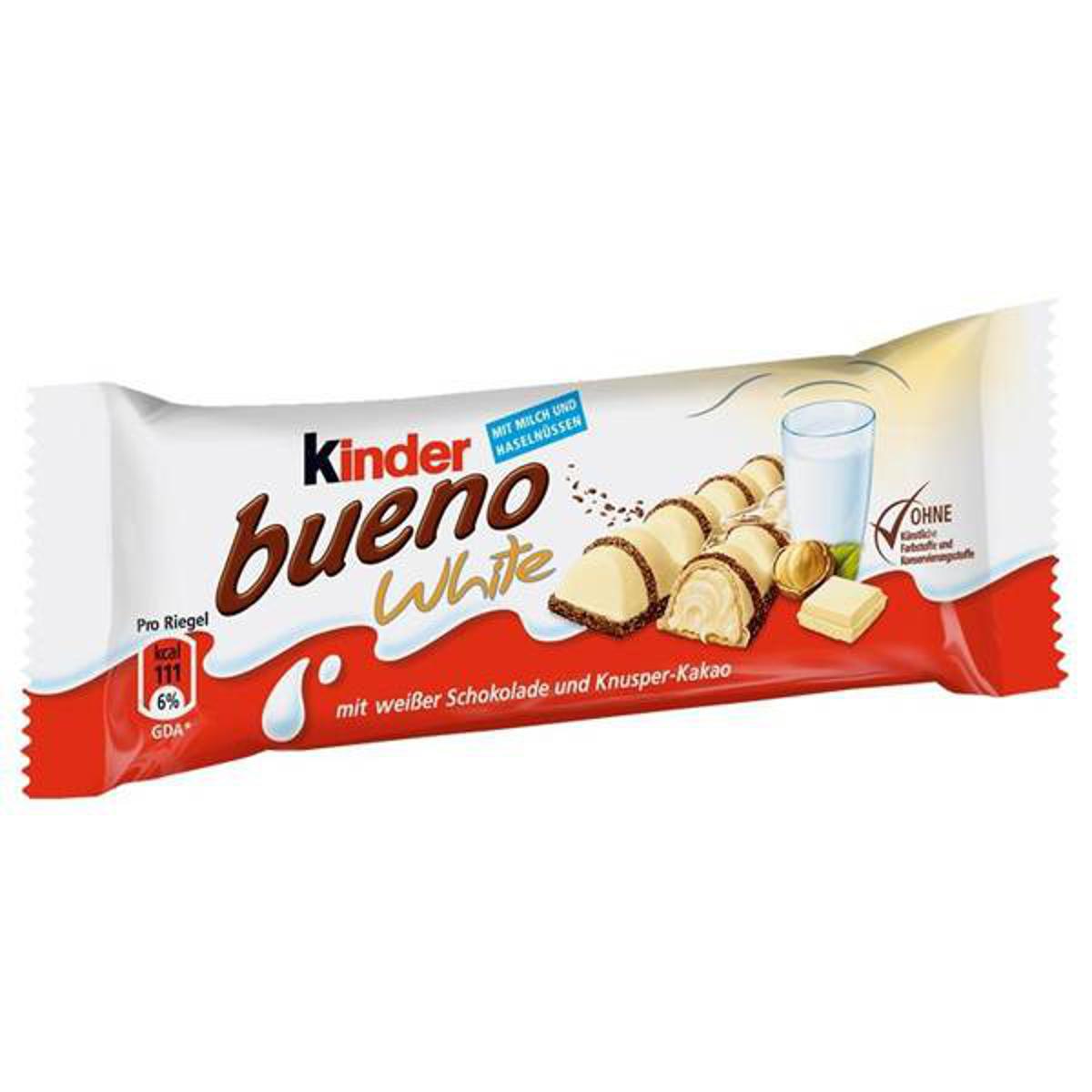 Picture of Kinder bueno White 2 bars 1 Pcs - 39g