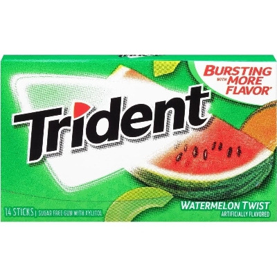 Picture of Trident Water Melon Flavor Sugar Freegmum - 14 Sticks