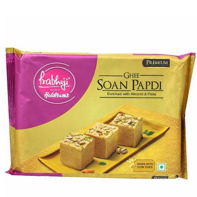 Picture of Prabhuji Premium Ghee Soan Papdi - 500g - (India)