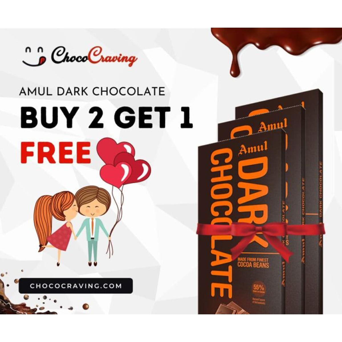 Picture of Amul Dark Chocolate (Buy 2 get 1 free)