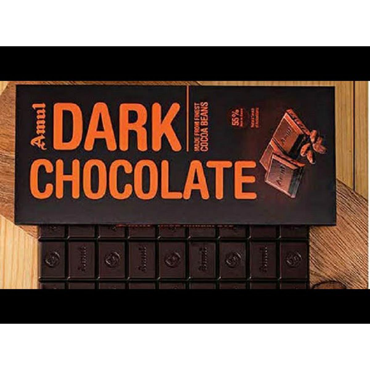 Picture of Amuls Dark Chocolate 125gm 1 Box (10pcs)
