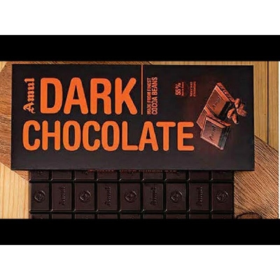 Picture of Amuls Dark Chocolate 125gm 1 Box (10pcs)