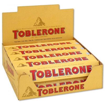 Picture of Toblerone Milk Chocolate Bar 20 Pcs- 100g