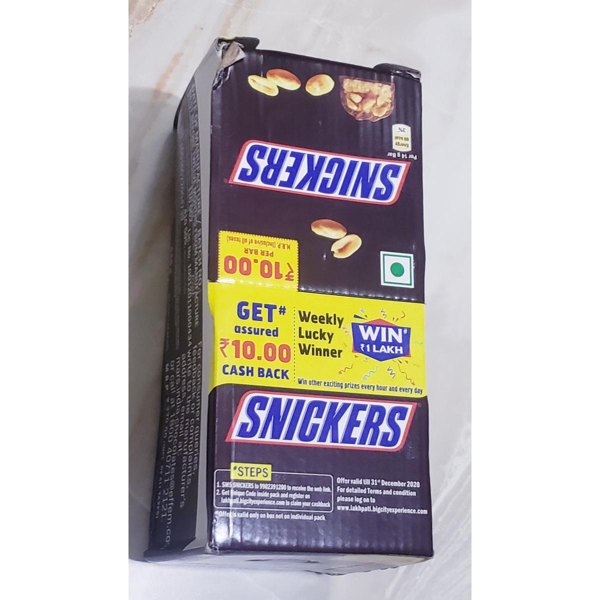 Picture of Snickers chocolate 20 piece Box