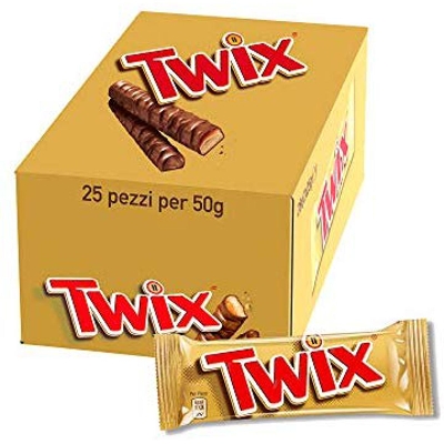 Picture of Twix chocolate Bar Full Box( 25*50 g) pcs - 1250 g