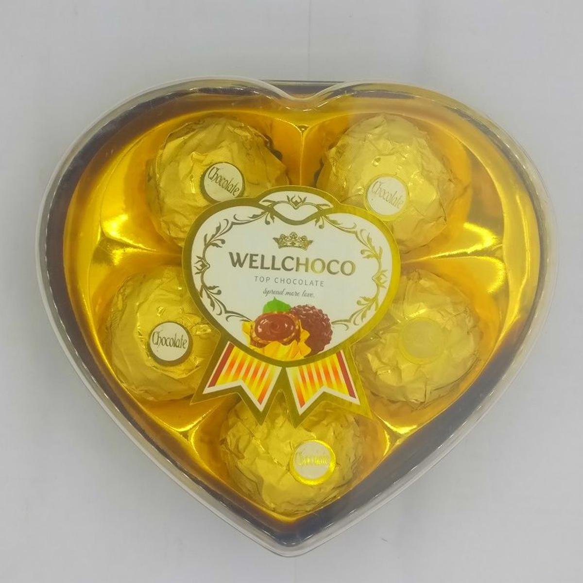 Picture of Chocolate Gift - 5 Piece Heart Shape Box