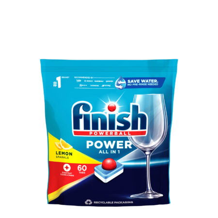 Picture of Finish Powerball Power All in 1 Lemon Sparkle -60 Tablets