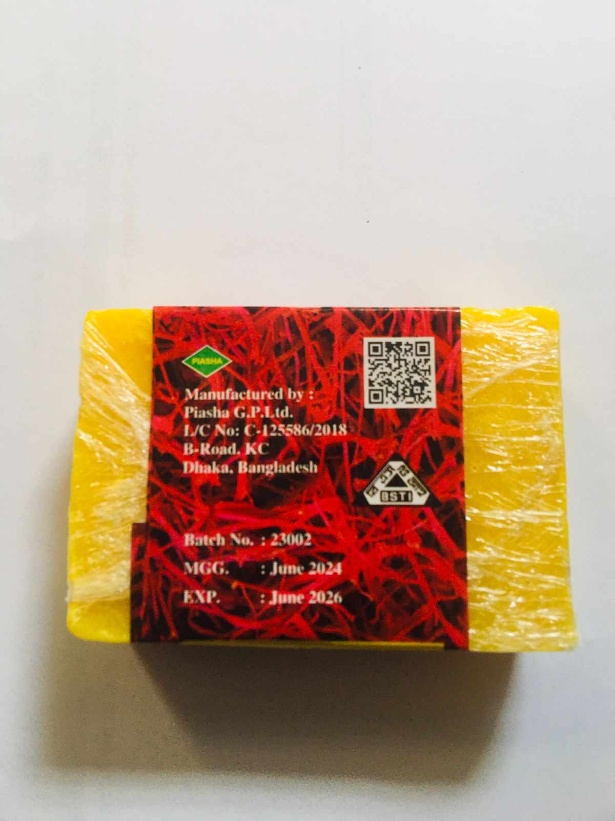 Picture of Hand Made Real Saffron Goat Milk Bar Soap -90g