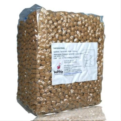 Picture of Boba pearls bubble tea Black pearl amber boba brown molasses bean milk tea shop commercial raw materials homemade household desserts wholesale whole box 1kg