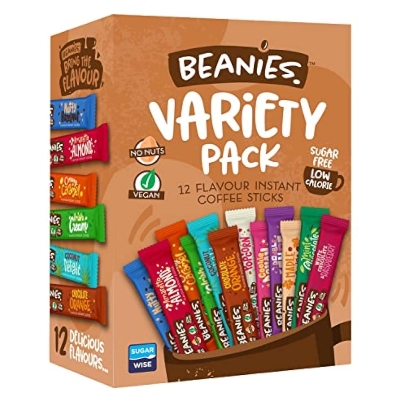 Picture of Beanies Variety Pack 12flavours Coffe Sticks 24g (12x2g