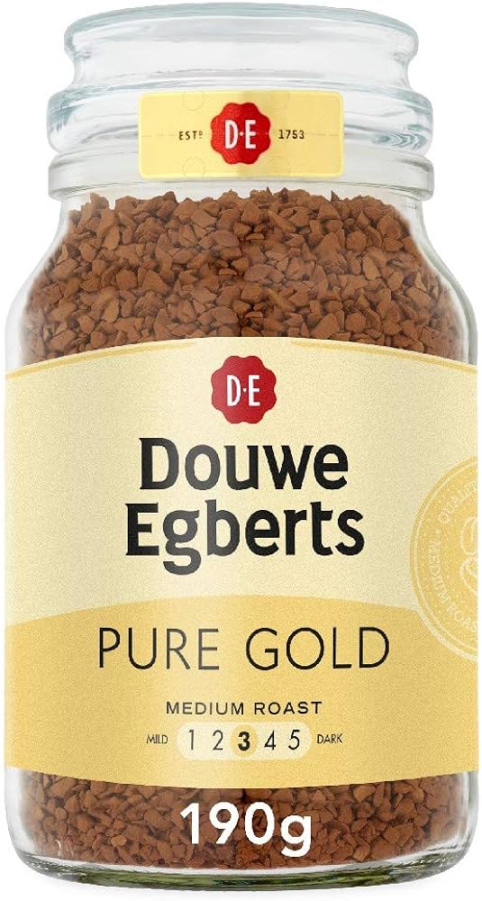 Picture of Douwe Egberts Pure Gold Instant Coffee 190 Grams (Netherlands)