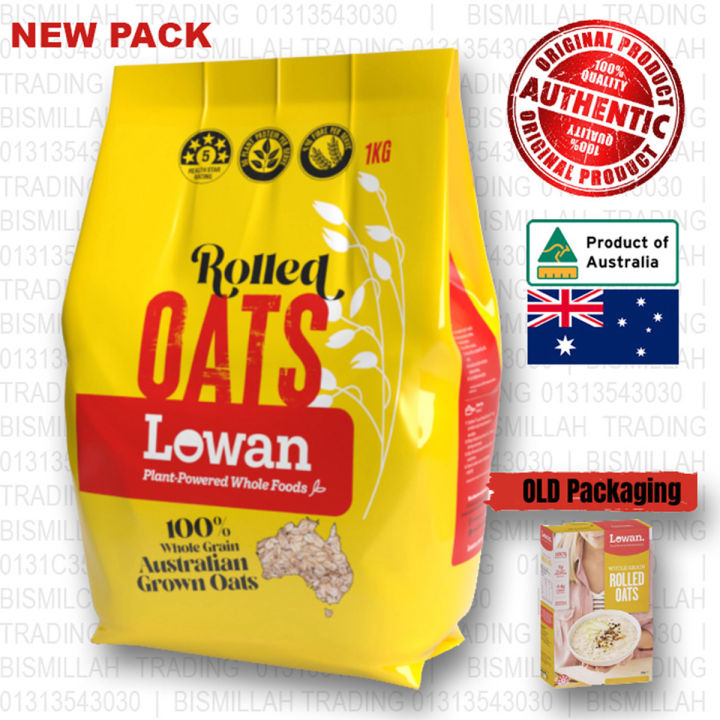 Picture of Lowan Whole Grain Rolled Oats - 1Kg