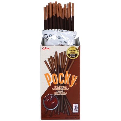 Picture of Glico Pocky Biscuit Stick Double Chocolate Flavor 47gm