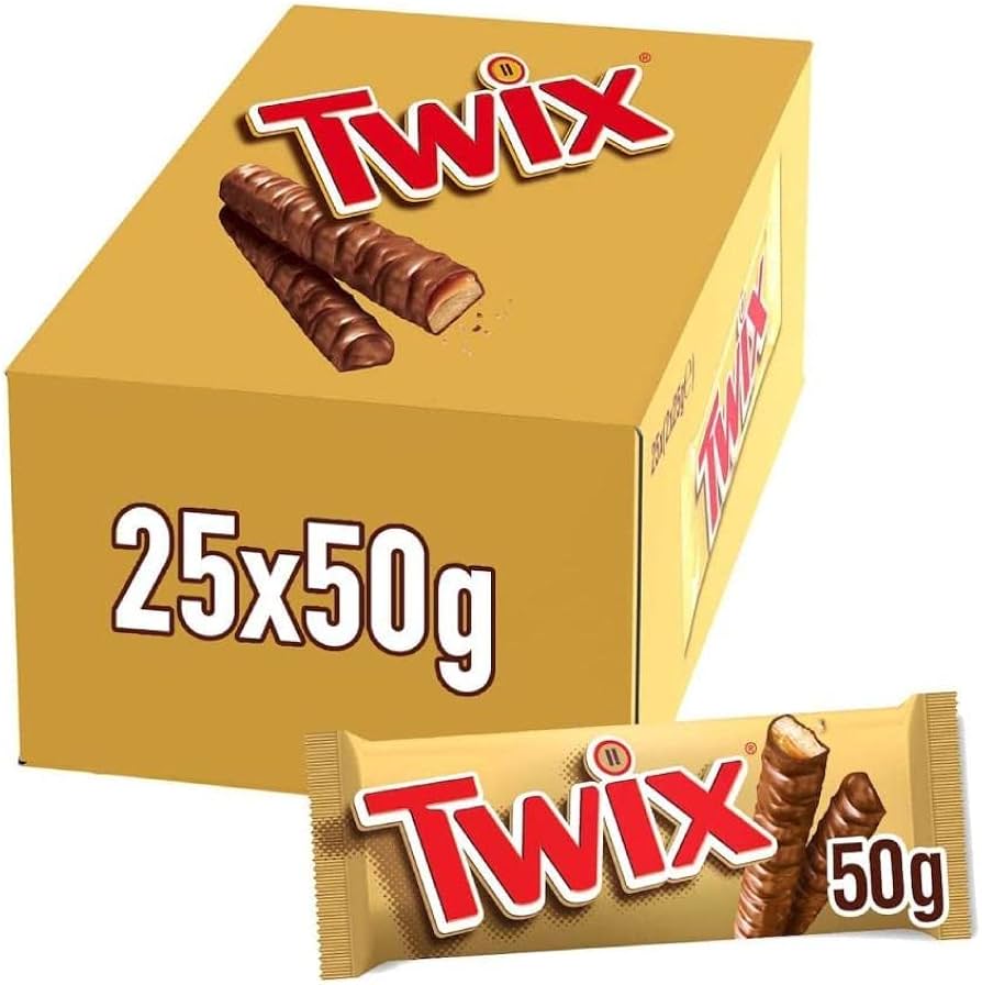 Picture of Twix Chocolate Box 50gm 25pcs Dubai