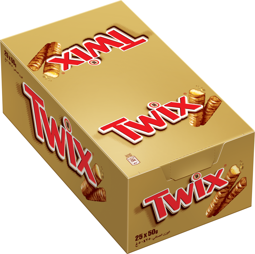Picture of Twix Chocolate Box 50gm 25pcs Dubai