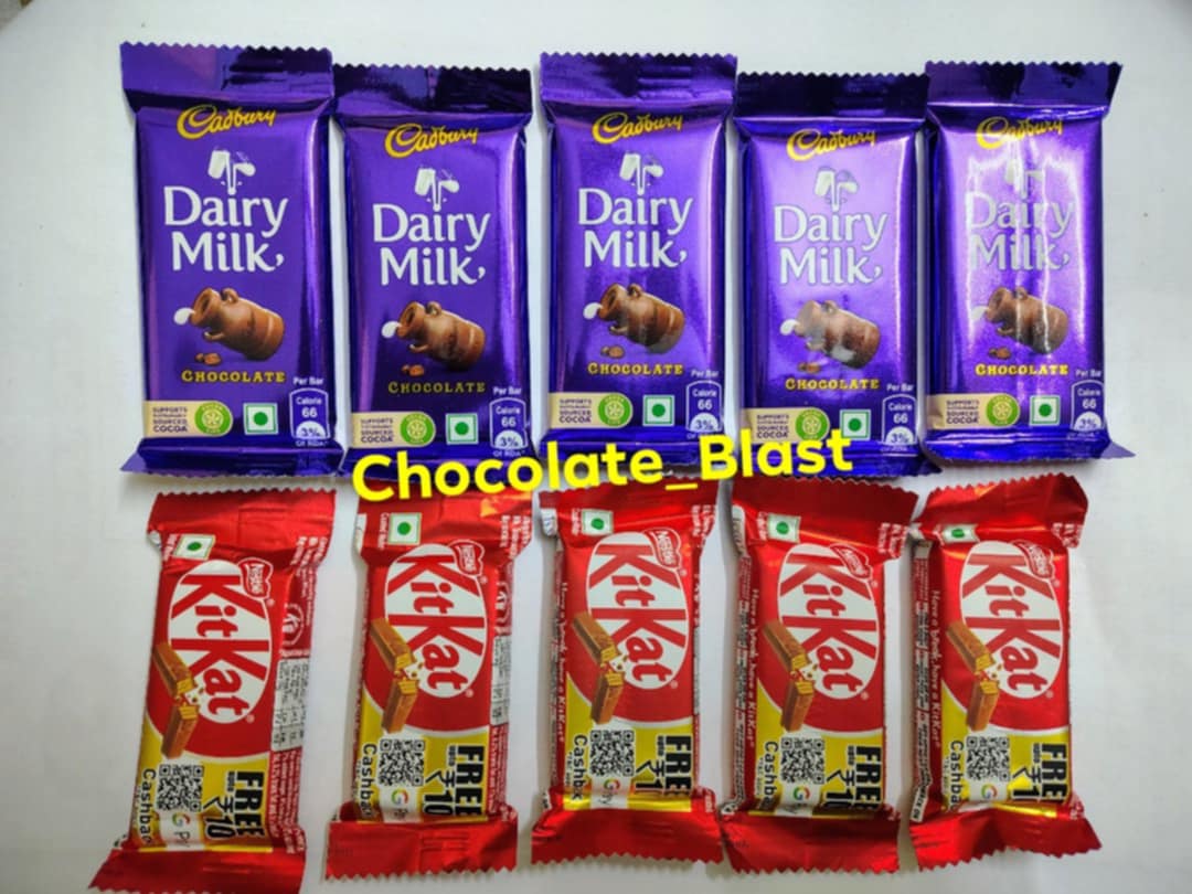 Picture of Chocolate Dairy milk 5pcs kitkat 5pcs