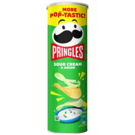 Picture of Pringles Sour Cream & Onion Potato Chips 134gm