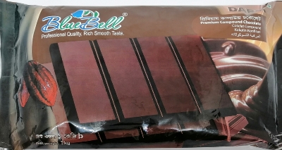 Picture of Bluebell Premium Compound Chocolate Bar (Dark) -1kg