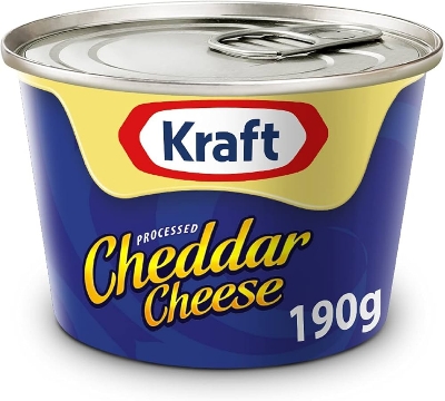 Picture of Kraft Processed Cheddar Cheese Tin - 190g