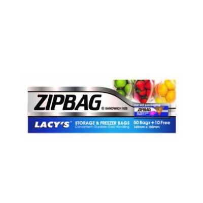 Picture of Lacy'S ZipbagmSandwich Size 165 X150 Mm (50 Bags +10 Free)