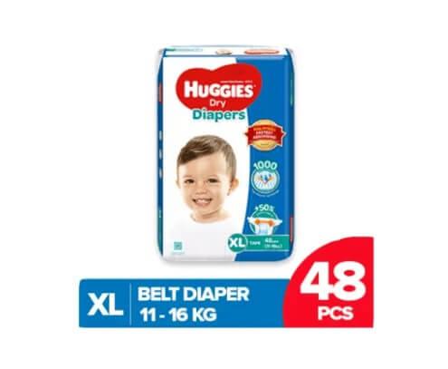 Picture of Huggies Dry Belt Diaper XL (11-16 Kg) - 48 Pcs