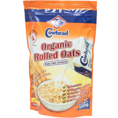 Picture of Cowhead Organic Rolled Baby Oats 500g