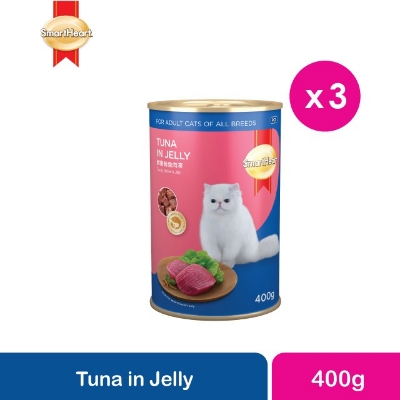 Picture of SmartHeart Adult Cat Food Tuna In Jelly 400gm