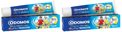 Picture of Odomos Blue 100gm Naturals Mosquito Repellent Non-Sticky Cream with Vitamin E & Almond Oil (Made in India)
