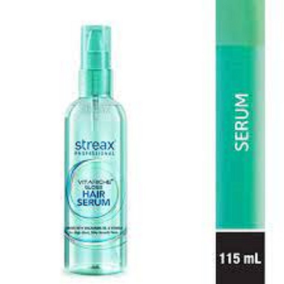 Picture of Streax Professional Hair Serum Vitariche Gloss 115ml (BD) 45ml (India) | Streax Hair Serum Vitalized with Walnut Oil 90ml / 45ml