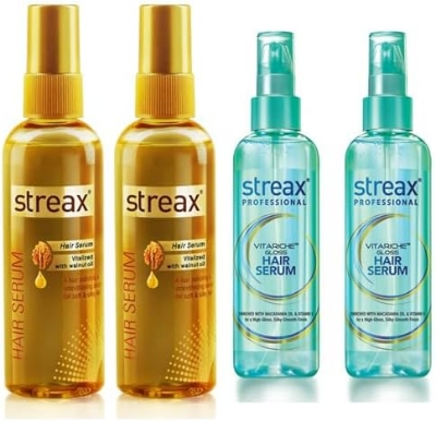 Picture of Streax Professional Hair Serum Vitariche Gloss 115ml (BD) 45ml (India) | Streax Hair Serum Vitalized with Walnut Oil 90ml / 45ml