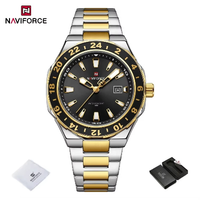 Picture of NAVIFORCE 9249 Watch Luminous Chronograph Calendar 9249 Fashion Men's Quartz Sports Waterproof Stainless Steel Watches for Man