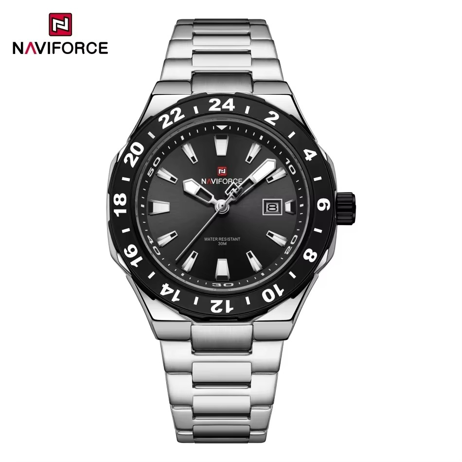 Picture of NAVIFORCE 9249 Watch Luminous Chronograph Calendar 9249 Fashion Men's Quartz Sports Waterproof Stainless Steel Watches for Man