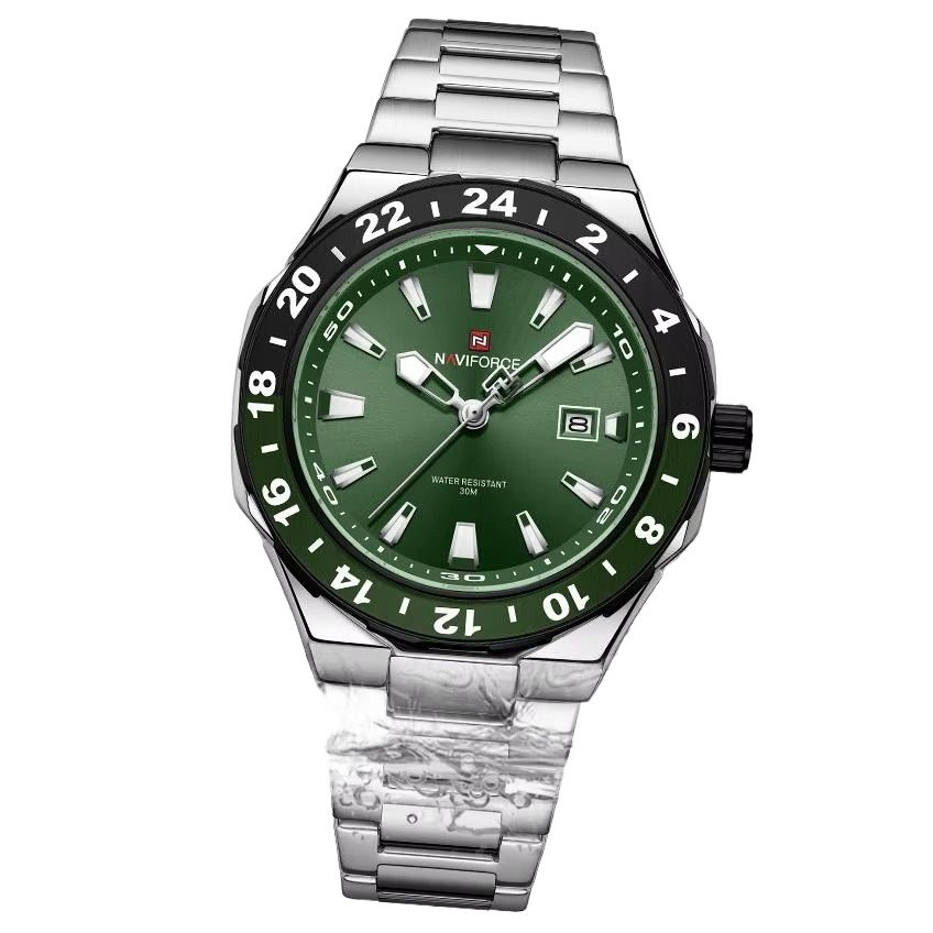 Picture of NAVIFORCE 9249 Watch Luminous Chronograph Calendar 9249 Fashion Men's Quartz Sports Waterproof Stainless Steel Watches for Man