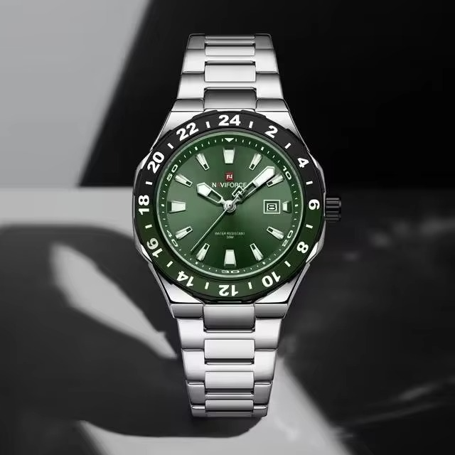 Picture of NAVIFORCE 9249 Watch Luminous Chronograph Calendar 9249 Fashion Men's Quartz Sports Waterproof Stainless Steel Watches for Man