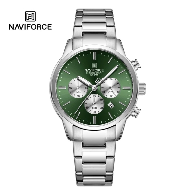 Picture of NAVIFORCE 8076 Sports Luxury Man's Wristwatch Quartz 30M Waterproof Shockproof Stainless Strap Watches for Men Casual Clock
