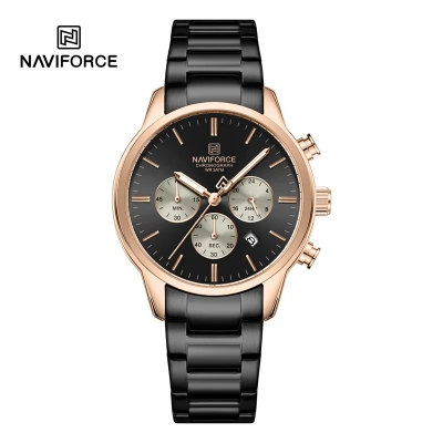 Picture of NAVIFORCE 8076 Sports Luxury Man's Wristwatch Quartz 30M Waterproof Shockproof Stainless Strap Watches for Men Casual Clock
