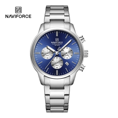 Picture of NAVIFORCE 8076 Sports Luxury Man's Wristwatch Quartz 30M Waterproof Shockproof Stainless Strap Watches for Men Casual Clock