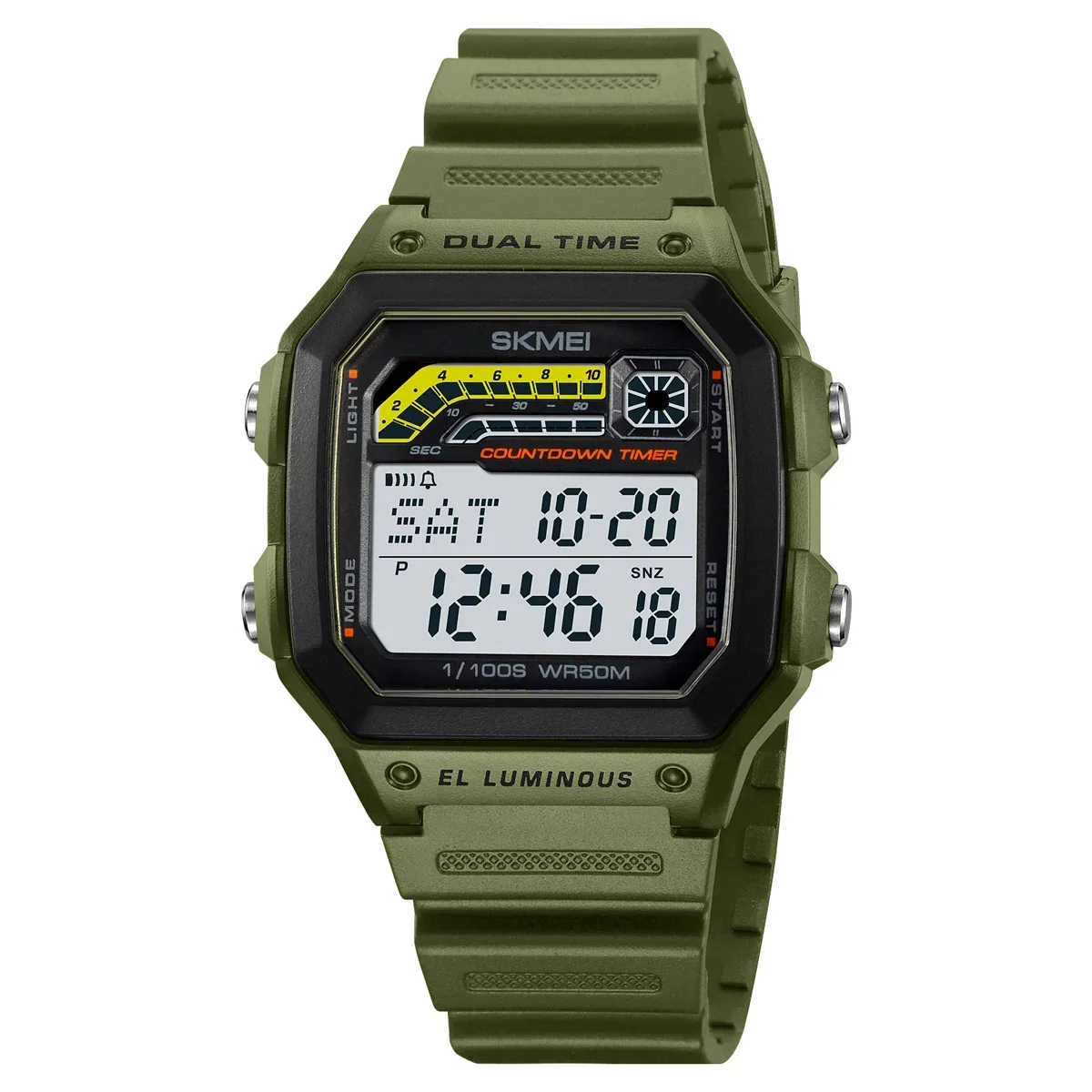 Picture of SKMEI 2307 Men Electronic Watch Waterproof Sports Wristwatch Dual Time Male Digital Watch