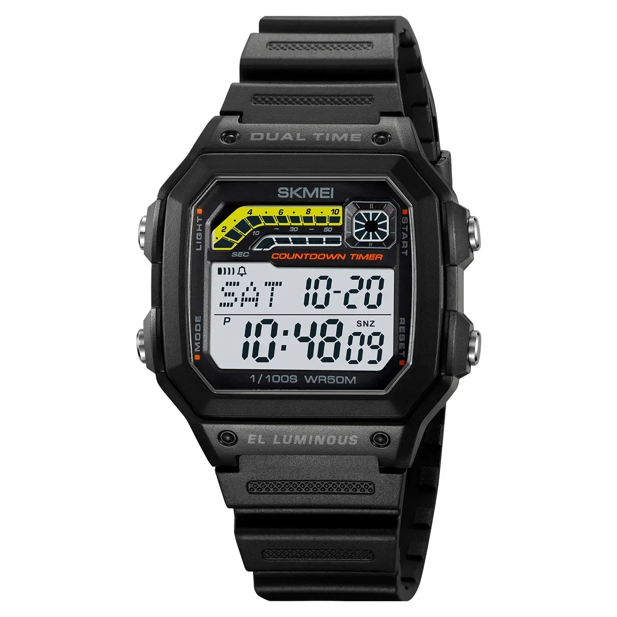Picture of SKMEI 2307 Men Electronic Watch Waterproof Sports Wristwatch Dual Time Male Digital Watch