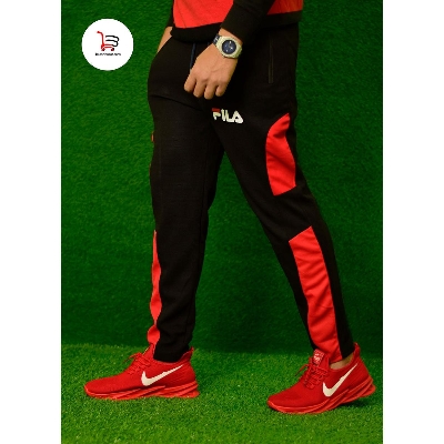 Picture of Stylish Black And red Color Comfortable Trouser For Men's - Trouser For Men