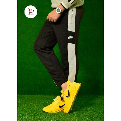 Picture of Stylish Black And White Color Comfortable Trouser For Men's