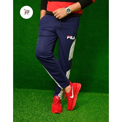 Picture of Stylish Navy Blue And Grey Color Comfortable Trouser for Men's