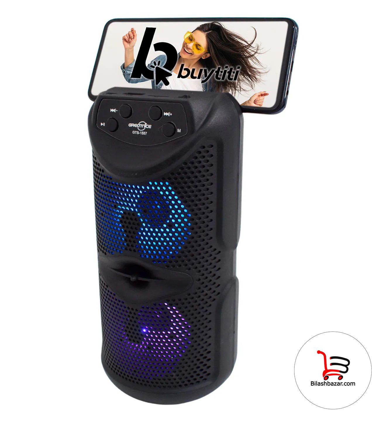 Picture of Big sound Hi-fi Speaker/ GTS 1557 Bluetooth speaker / GTS Wireless Speaker / 6 Inch Speaker
